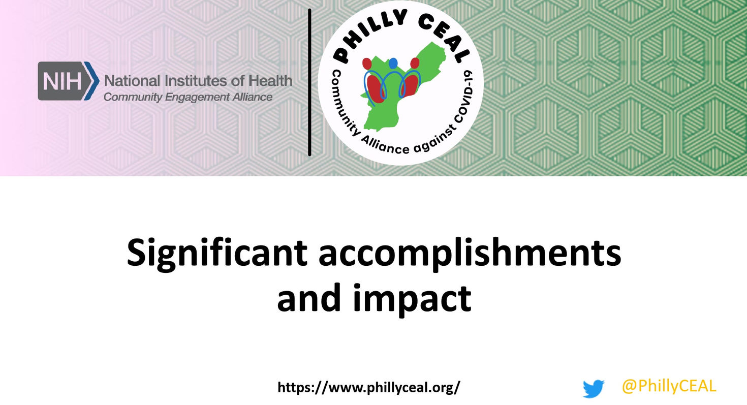 Philly CEAL Accomplishments